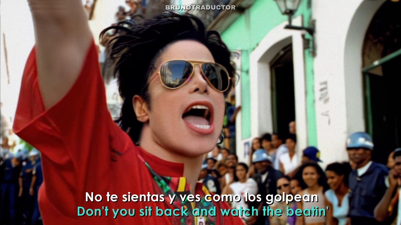 Michael Jackson - They Don&rsquo;t Care About Us (Brazil Version) // Lyrics + Espa&ntilde;ol // Video Oficial