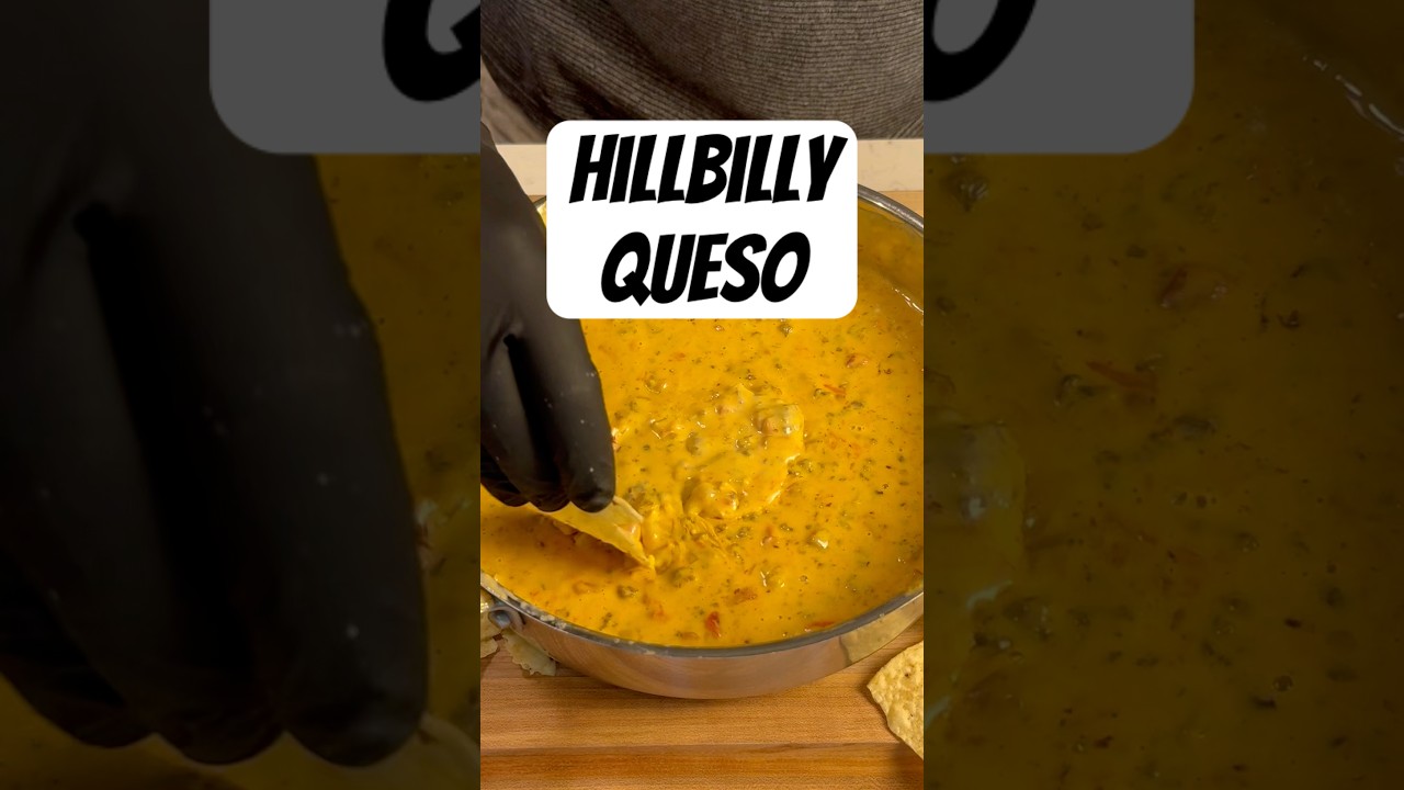The Ultimate Game Day Dip &ndash; HILLBILLY QUESO! #queso #partydip #gamedayfood #comfortfood #cooking