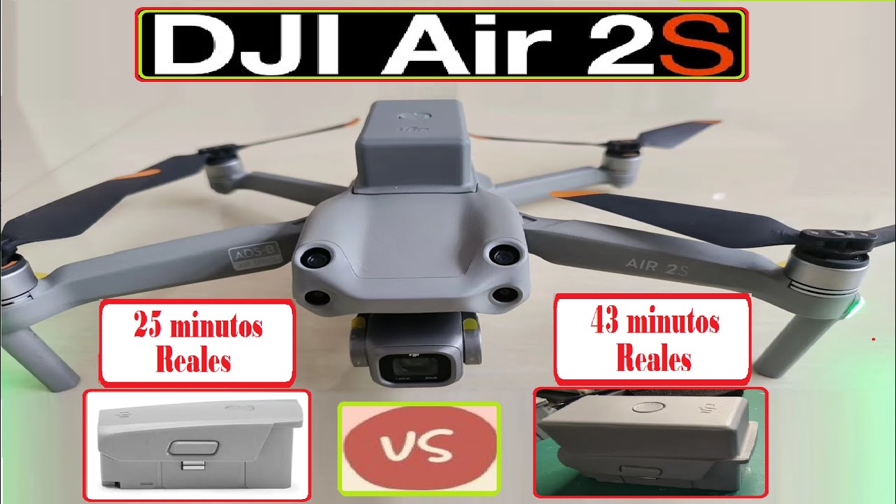 ► Travel Drone 🔴 EXTRA duraci&oacute;n de Bater&iacute;as para Dji Air 2 y Air 2s de 43 minutos Aprox.