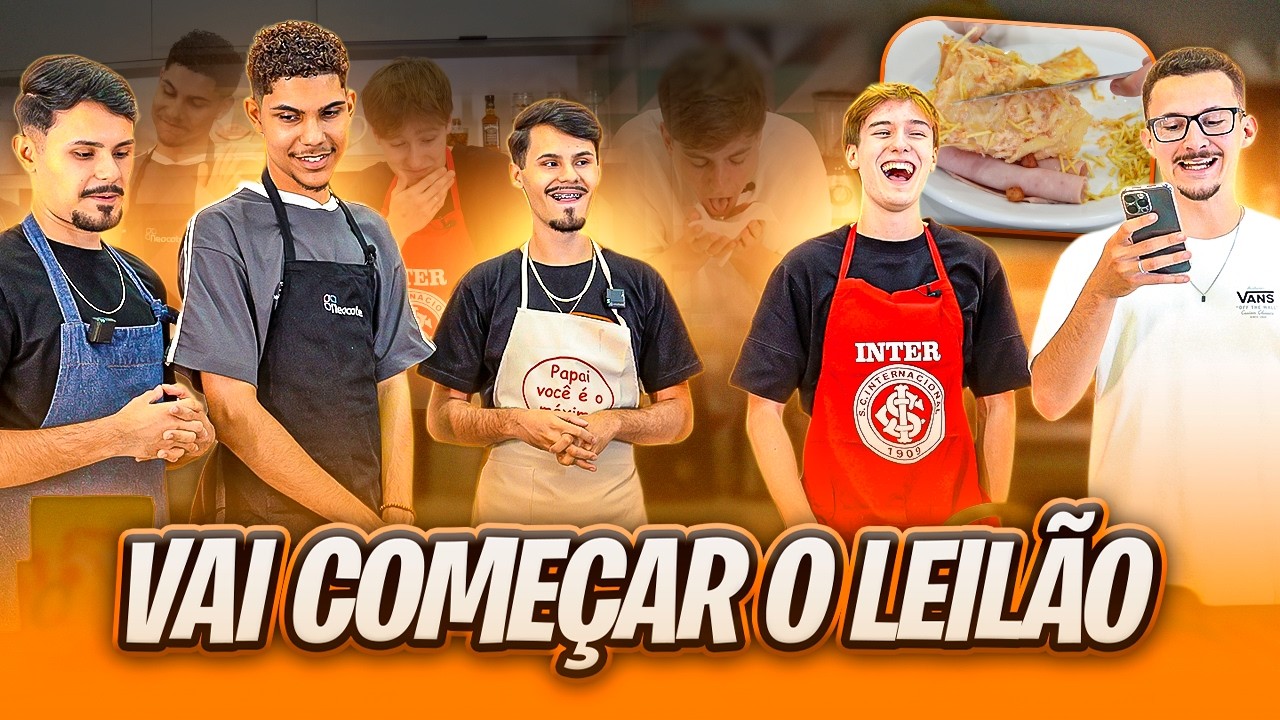 FIZEMOS UM LEILÃO PRA PREPARAR CADA PRATO! | FERVO DO DAN