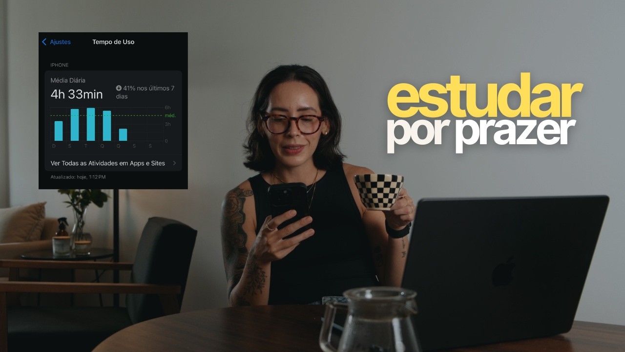 vlog: sair das redes, trocando tempo de tela por estudos, aprendendo um novo idioma