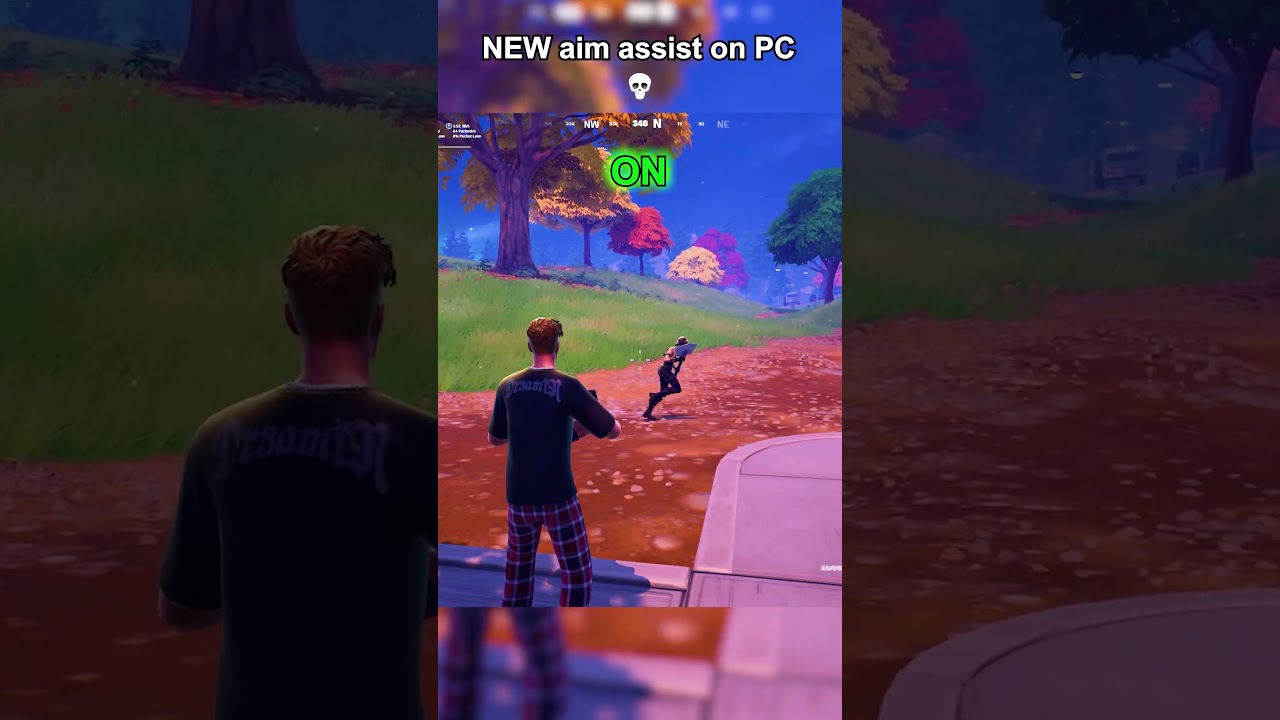 AIM ASSIST ON PC IN FORTNITE💀 #thrxve #fortnite #glitch