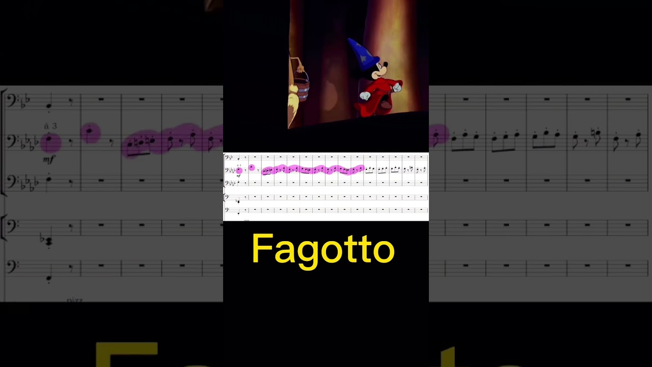 L&rsquo;apprendista stregone ..#disney #sheetmusic #disneylove #musicscore #disneycartoon