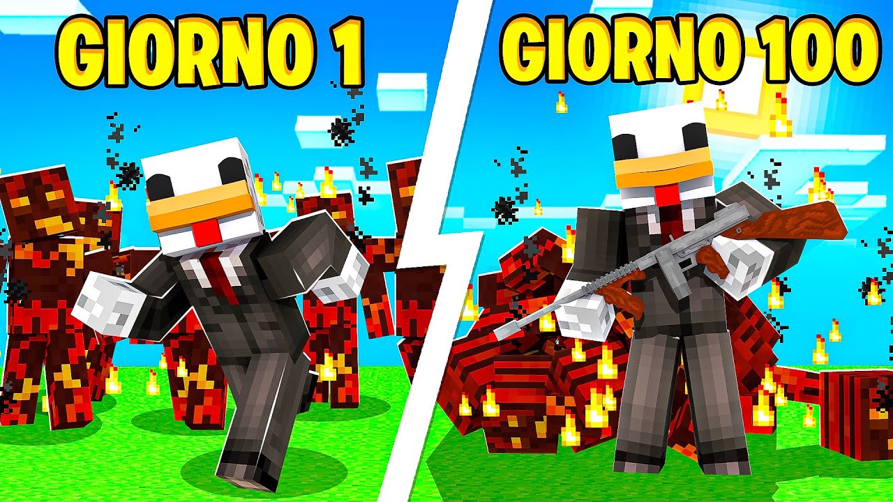 100 GIORNI IN UN'APOCALISSE ZOMBIE SU MINECRAFT