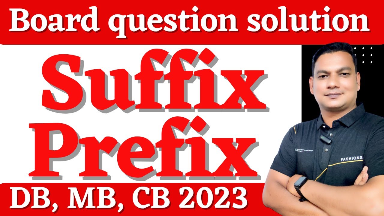 Prefix and Suffix in English | Suffix Prefix এর সহজ নিয়ম
