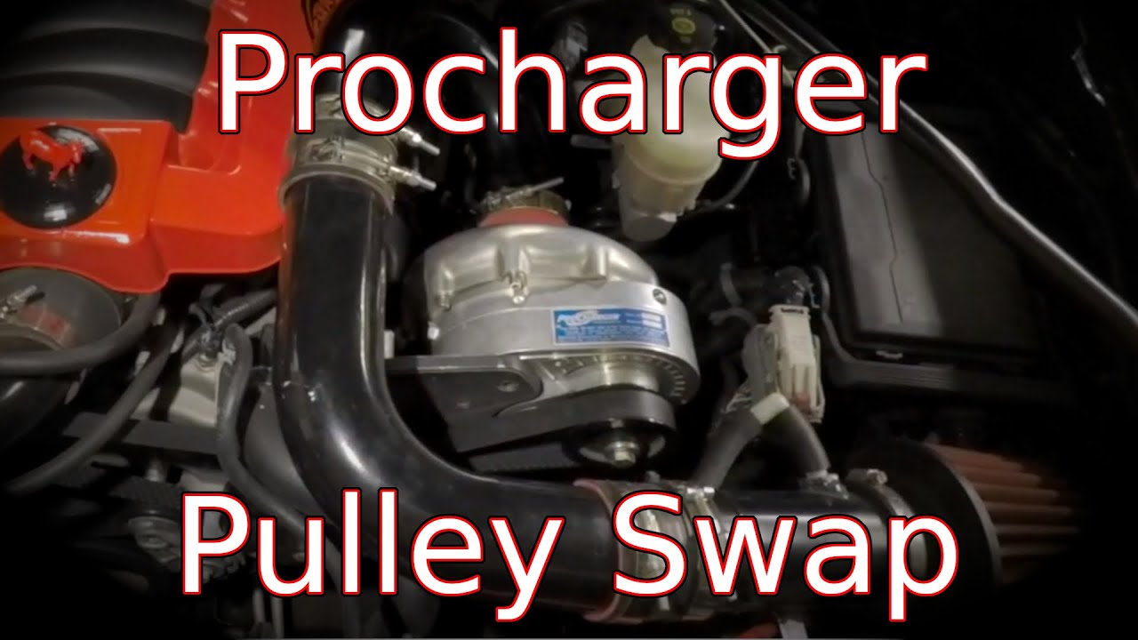 Procharger Pulley Swap, More Boost!