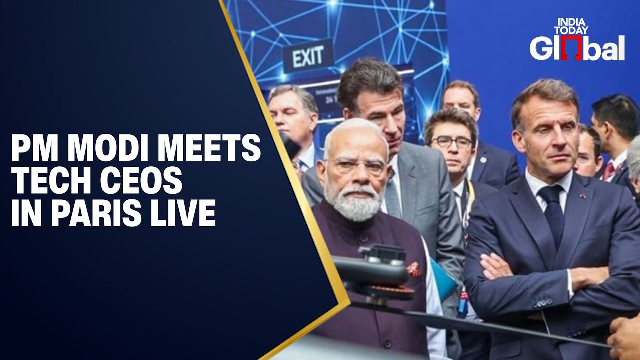 WATCH LIVE: PM Narendra Modi Meets Global Tech CEOs and Business Leaders in Paris, France