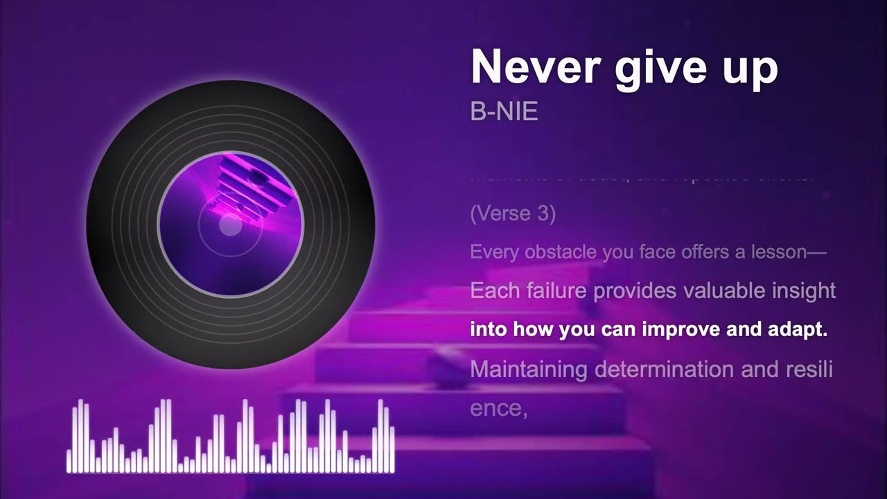 Never give up
