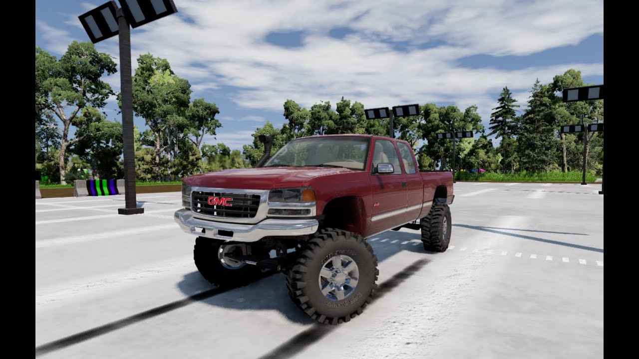 cheap gmc turned into mud truck can we get stuck