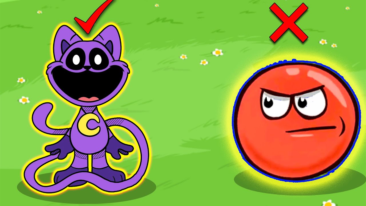 Boss Red Ball 4 vs Boss Poppy Playtime 3 Green Hills