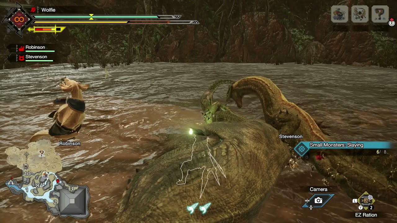 Monster Hunter Rise: Flooded Forest Map Exploration