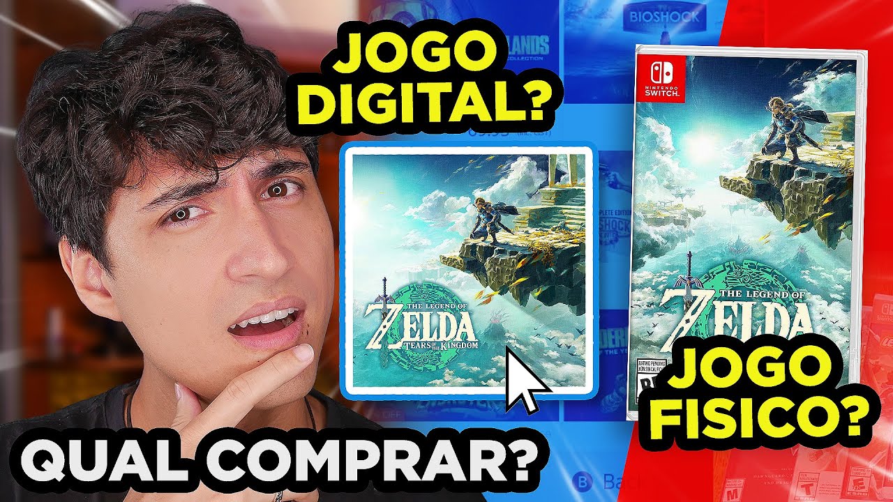 Qual melhor Comprar no Nintendo Switch? Jogos Download ou Caixinha? Mídia Física ou Mídia Digital?