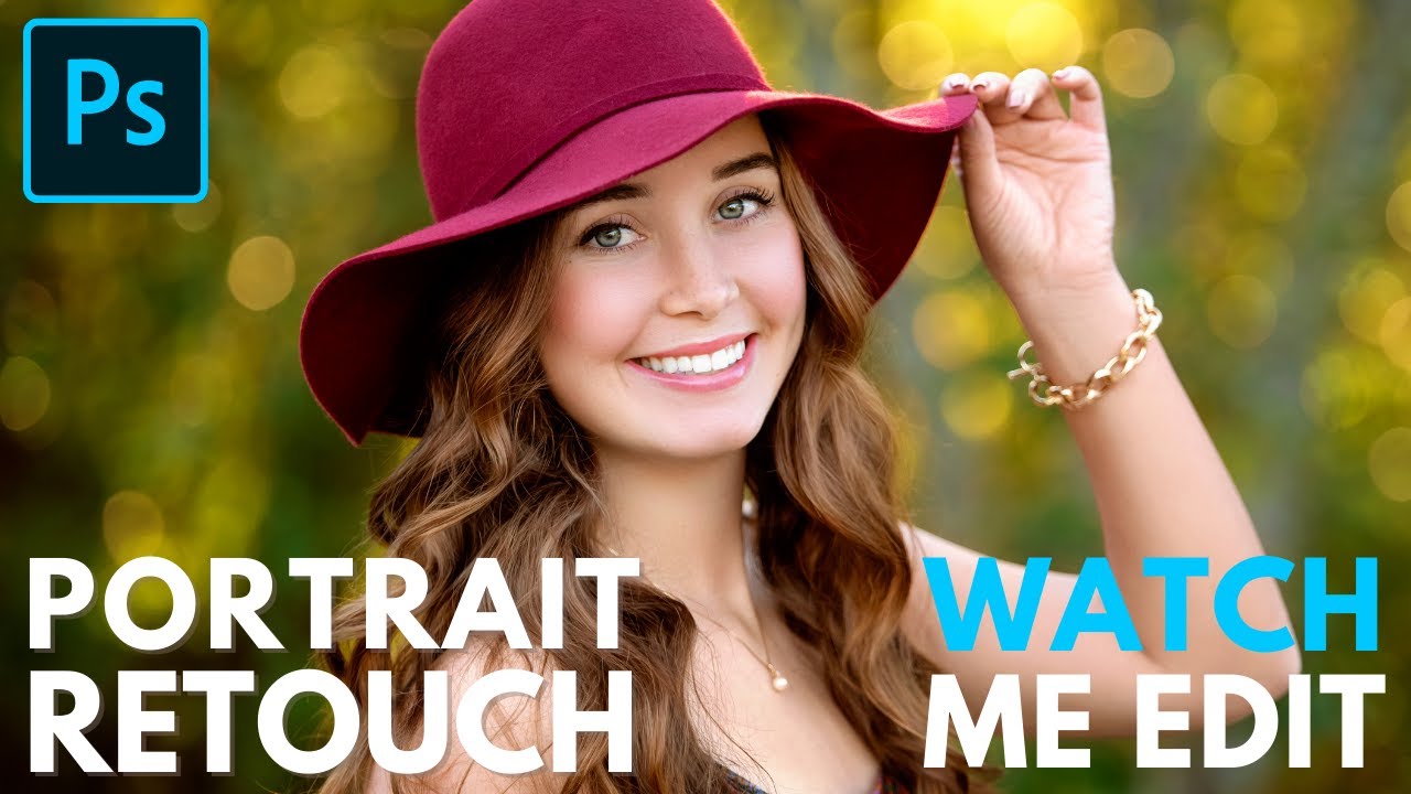 Коллекция ретуши портретов — полное редактирование с использованием действий Adobe Photoshop