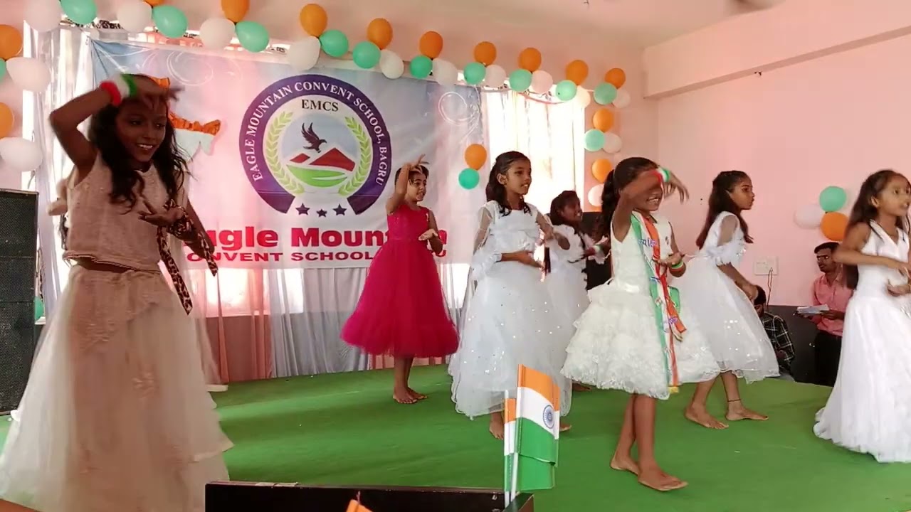#Dance_performance on #INDEPENDENCE _DAY at EAGLE MOUNTAIN CONVENT SCHOOL #desh_rangila_rangila