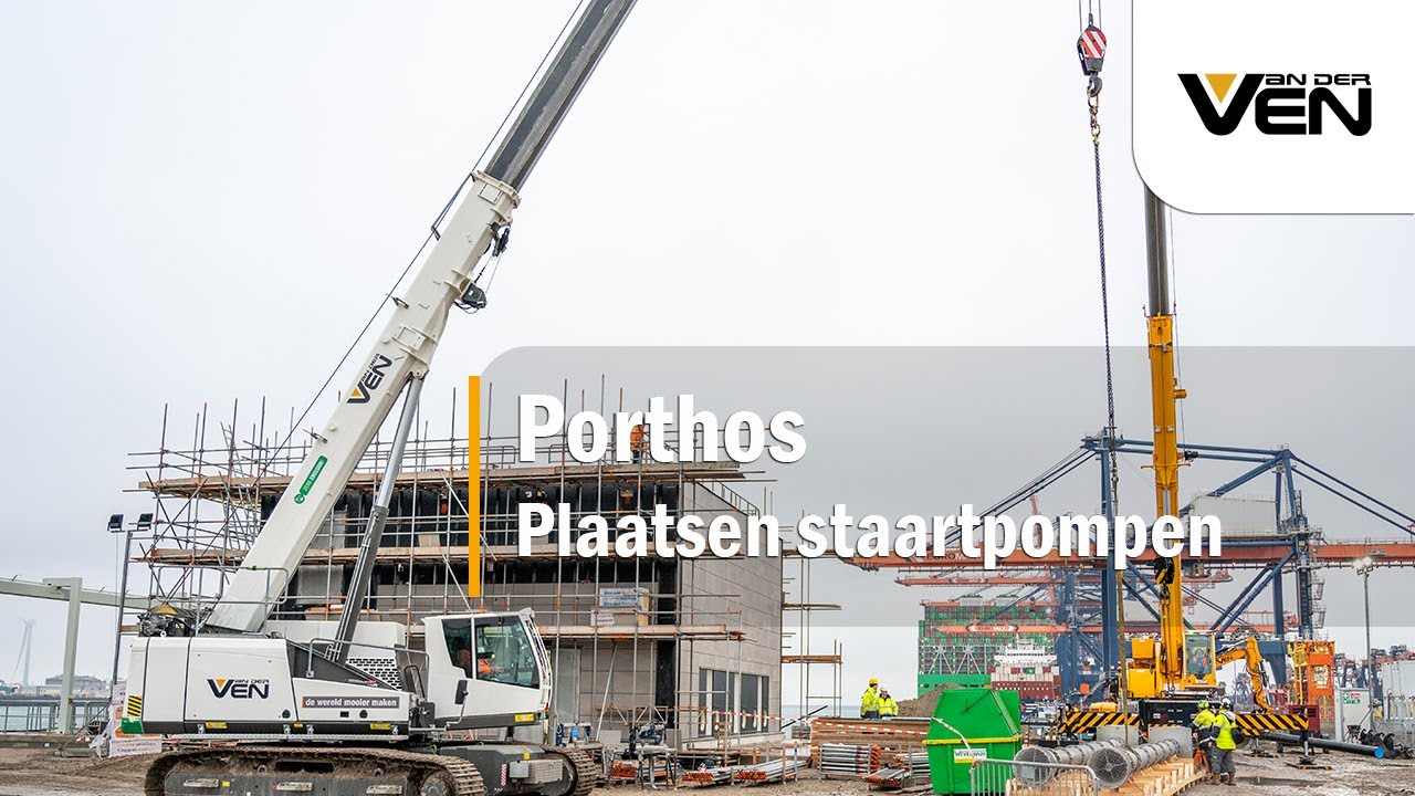 Van der Ven plaatst staartpompen voor Porthos op de Tweede Maasvlakte