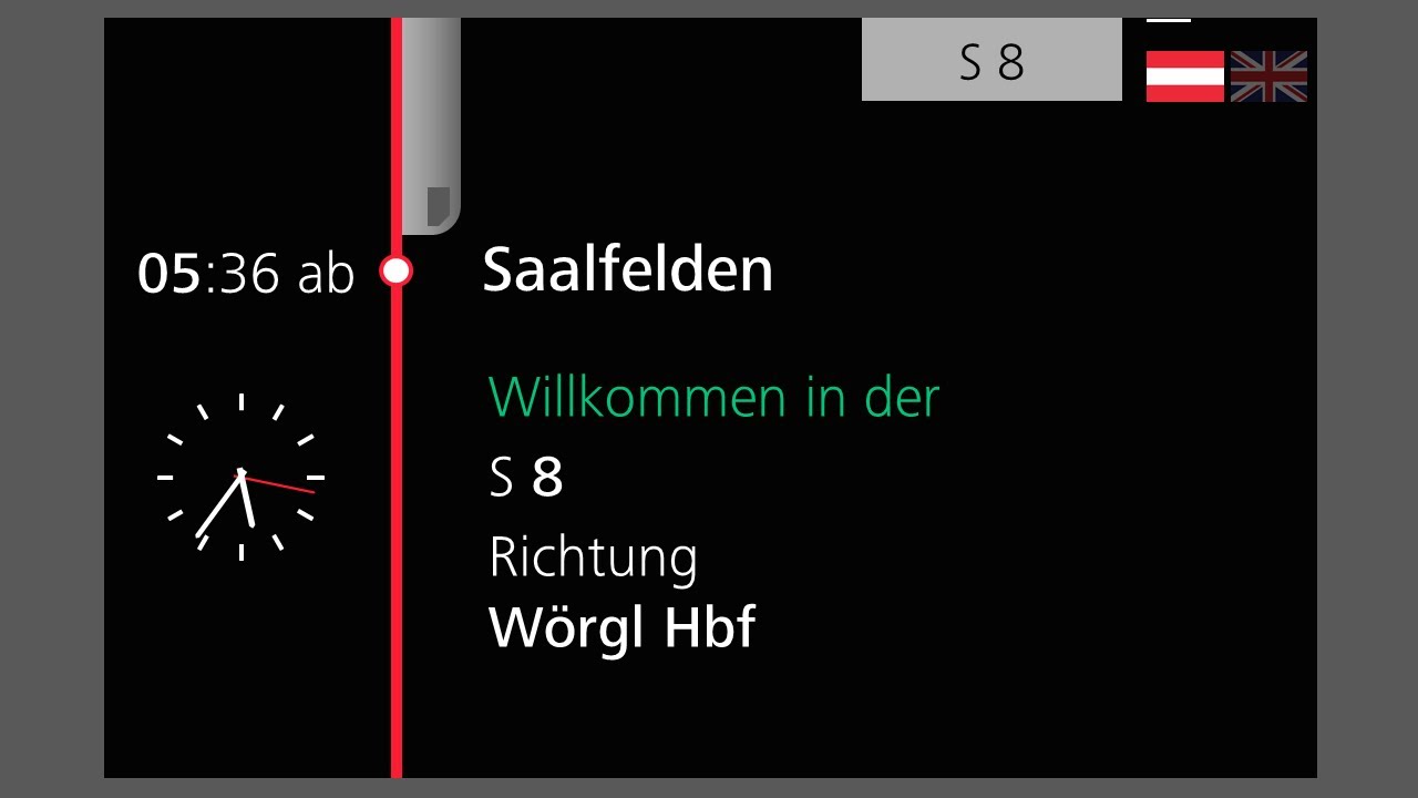 ÖBB Talent Ansagen S8 Saalfelden-Wörgl Hbf | ÖBB Ansagen | Chris Lohner | ÖBB Talent | S-Bahn