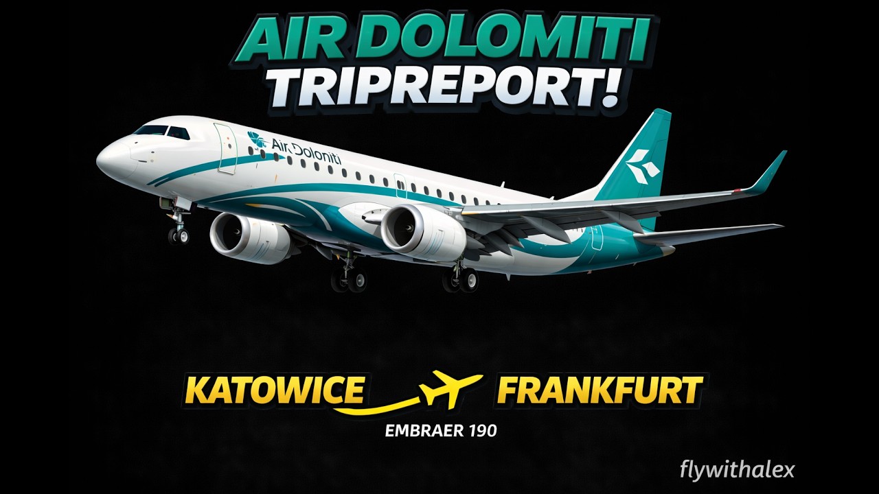 Air Dolomiti | Embraer 190 | Katowice to Frankfurt