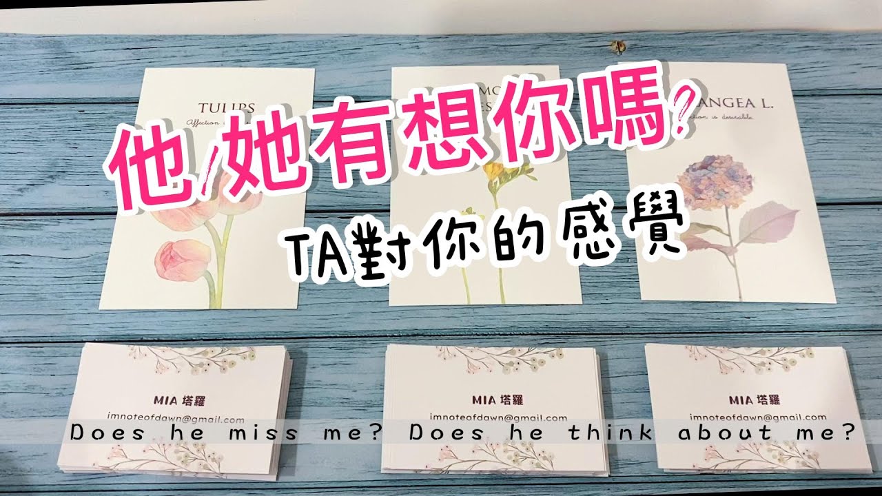 塔羅占卜🔮他/她有多想你? TA對你的感覺? ❤️全字卡❤️無時間、無性向限制