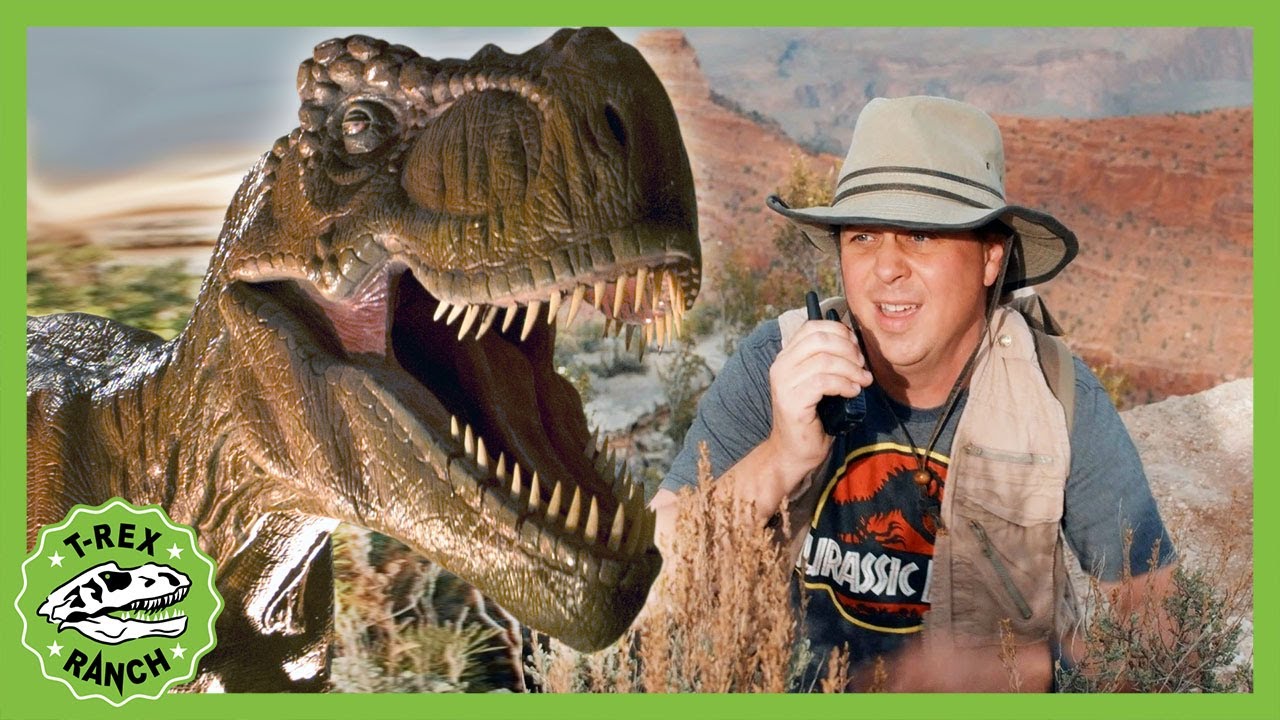 Dinosaurs at the Grand Canyon! T-Rex Ranch Jurassic Adventures For Kids!