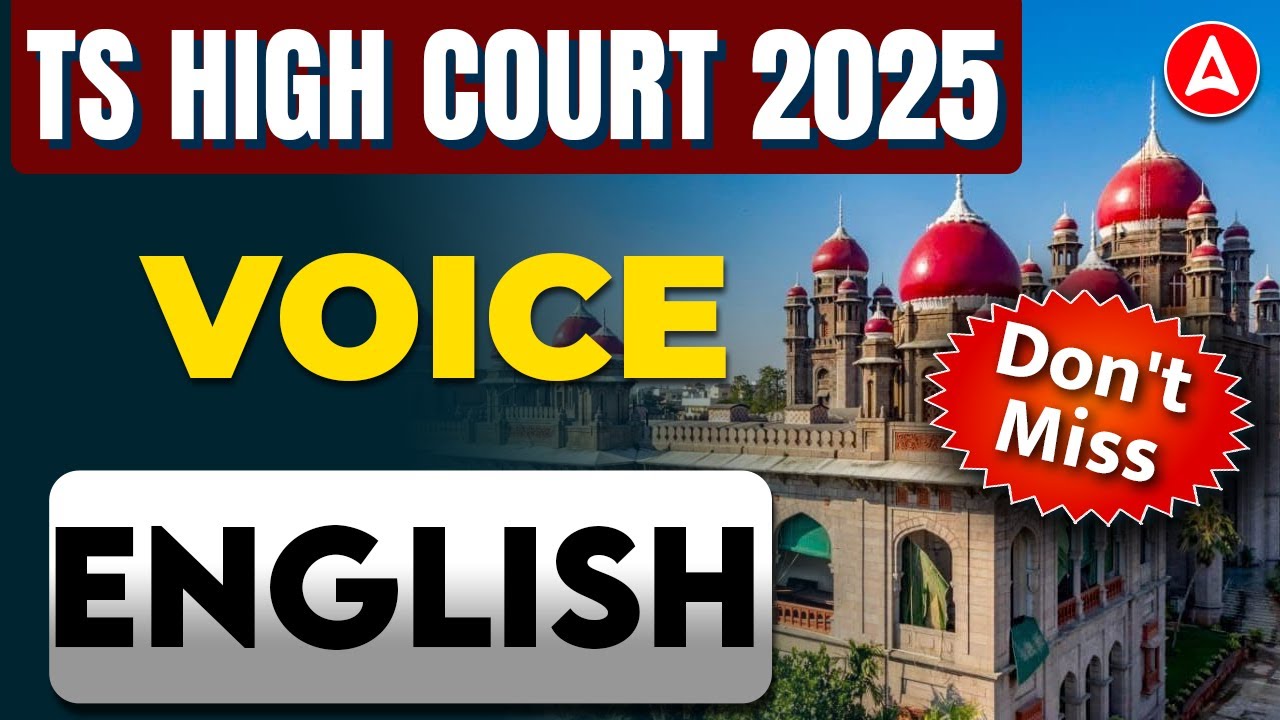 TS High Court English Classes | English Voice | Telangana High Court English in Telugu