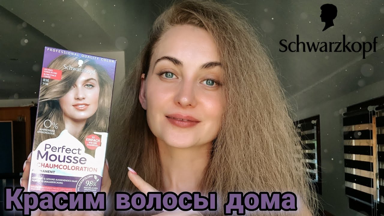 КРАСИМ ВОЛОСЫ ДОМА 🧖‍♀️ | Тестируем краску Schwarzkopf Perfect Mousse #краскаволос #schwarzkopfpro
