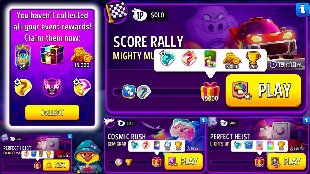 HIDEN EVENT PREMIUM GIFTS🔥 x4 SOLO: Mighty Mushrooms / Gem Grab Rush / Lights Up / Color Crystals
