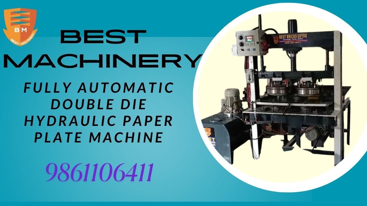 Fully Automatic Double Die Paper Plate Machine