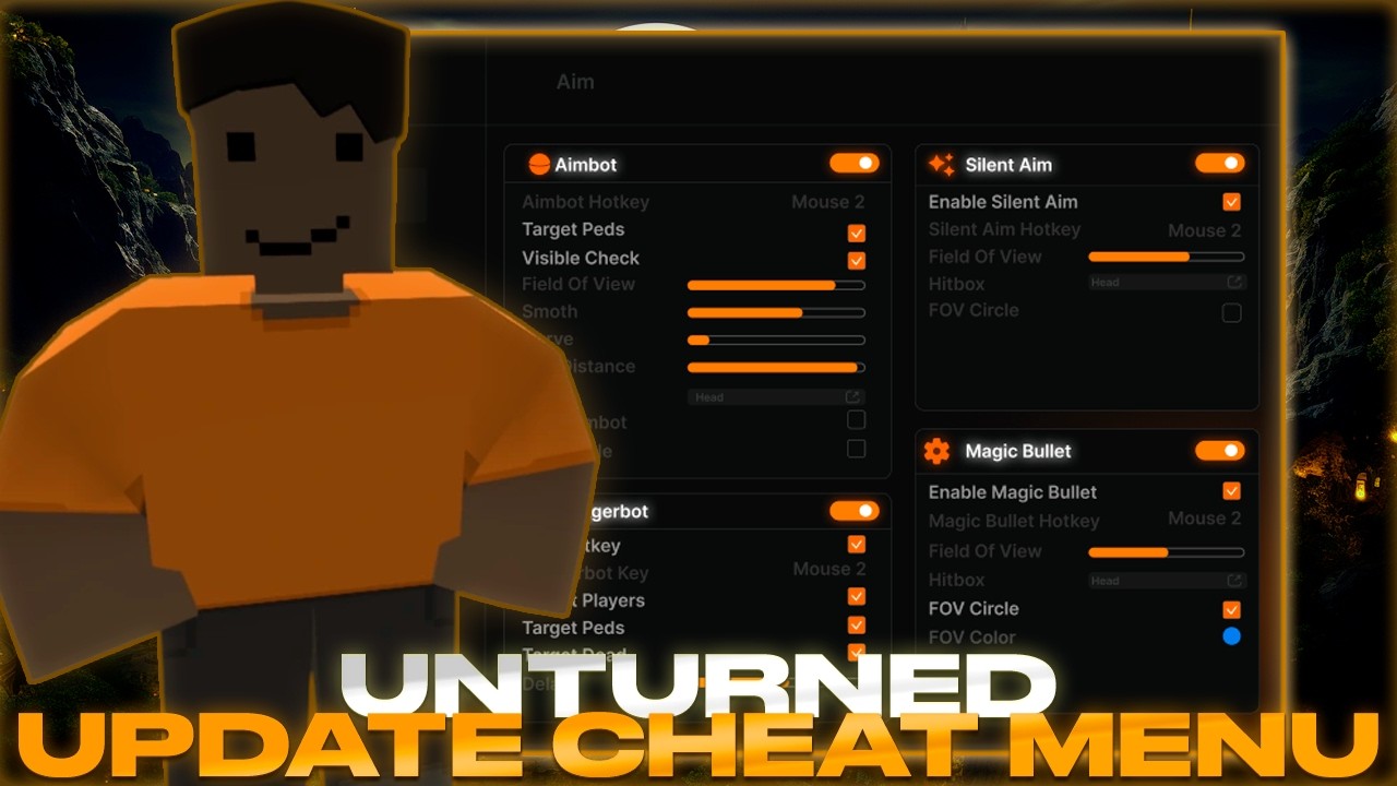 ^^Greated^^ Unturned - Updated Cheat Menu | Best For Unturned | Aim, Esp & Many | FREE Download 100%