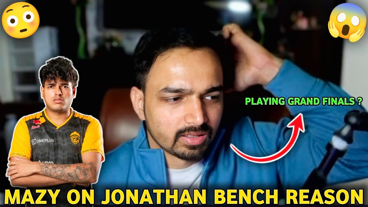 Mazy on Jonathan Bench Reason 😳 Jonathan Playing BGIS Grand Finals ? 🤔 SKY GODLIKE II 