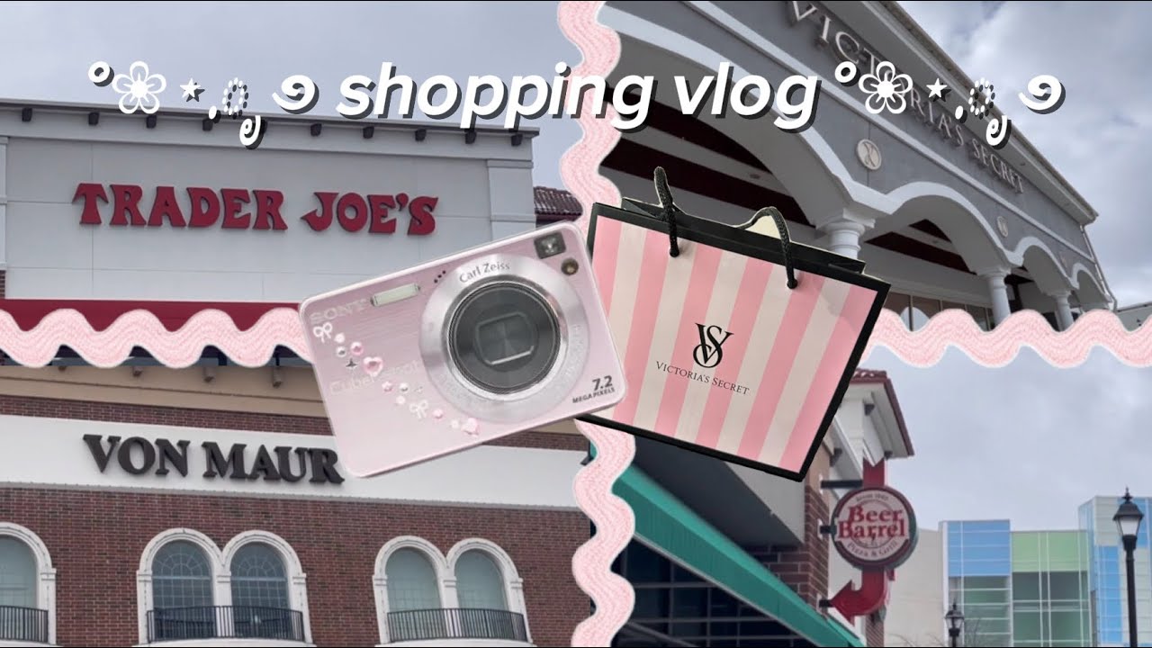 SHOPPING VLOG + TRY ON - Von Maur, Victoria’s Secret & more! °❀⋆.ೃ࿔*:･