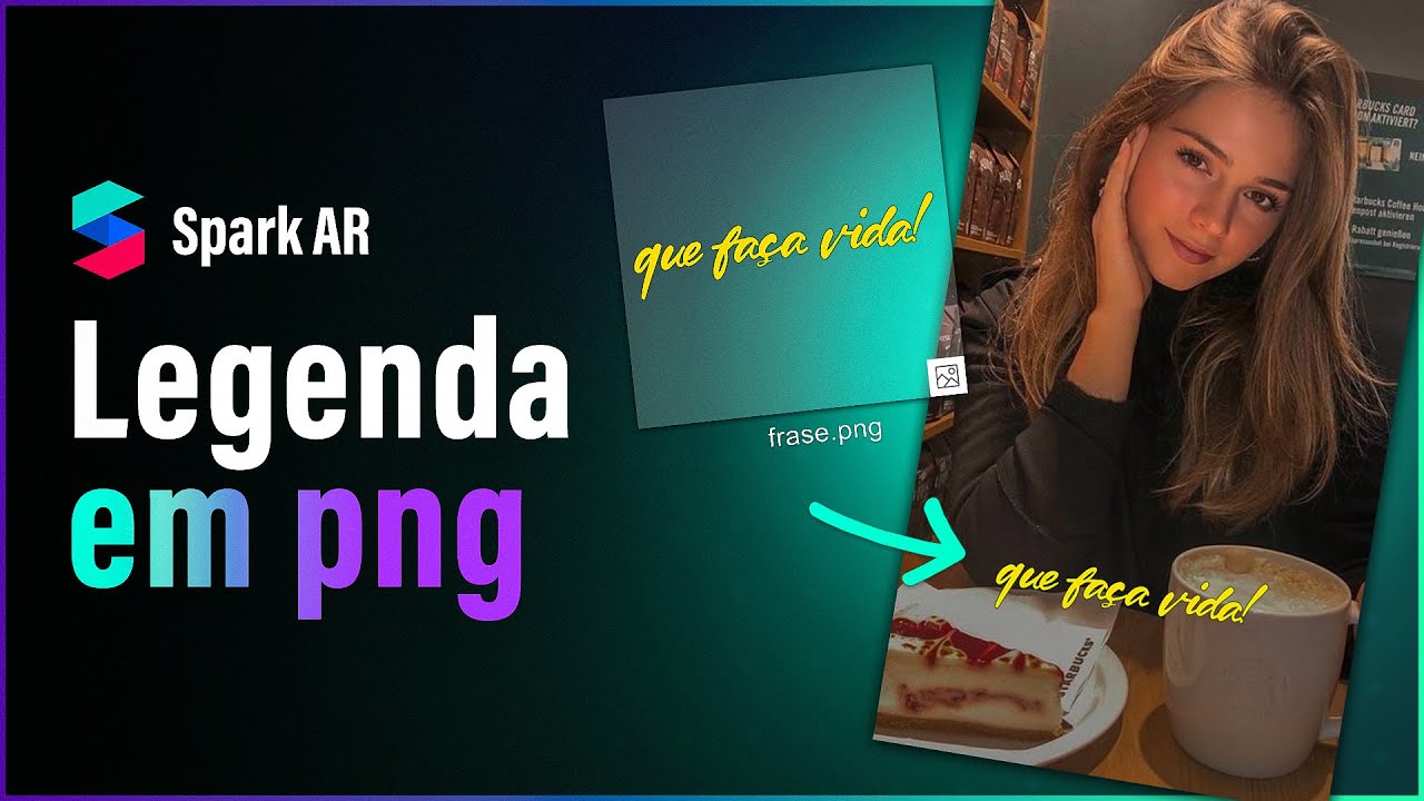Legenda usando imagem em png - Spark AR Tutorial
