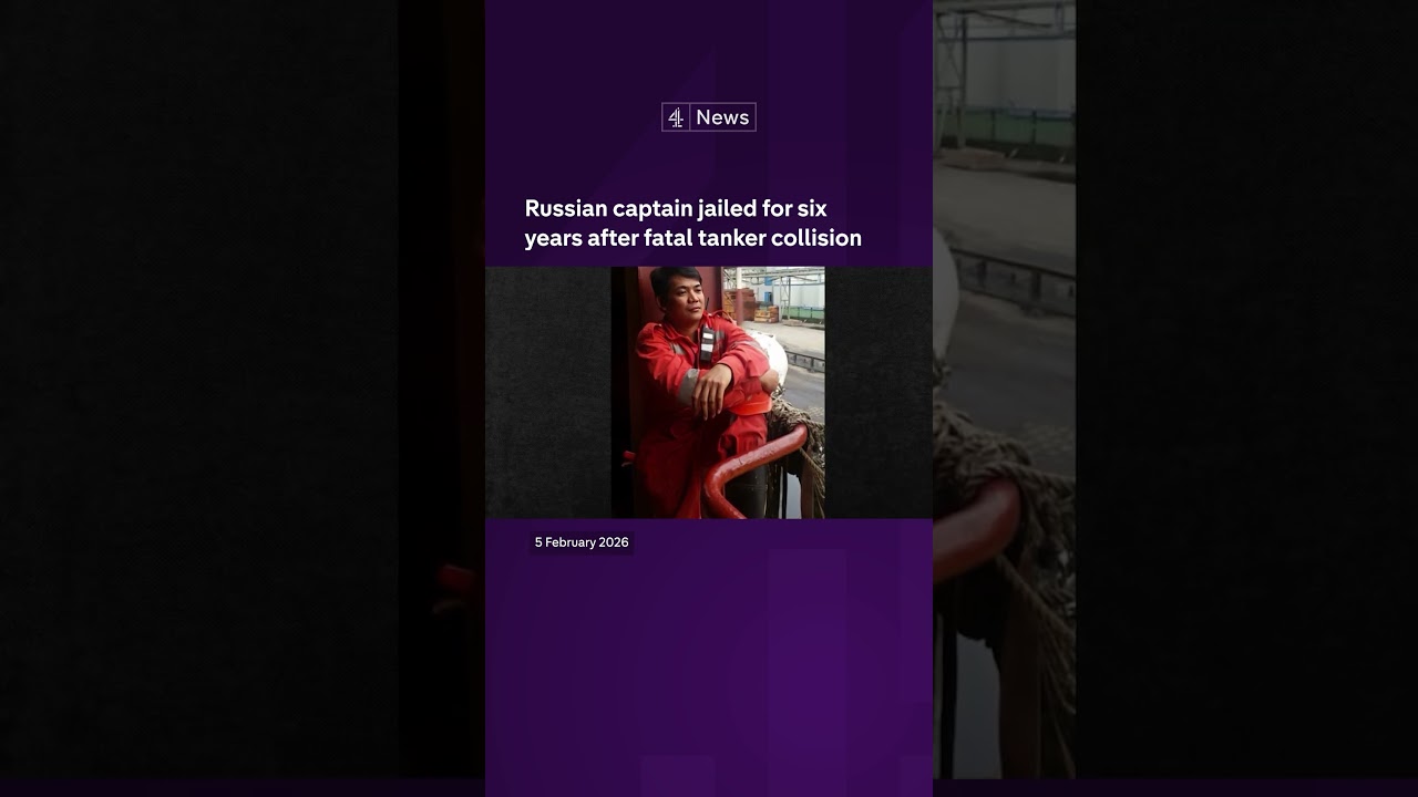 Russian captain jailed for six years after fatal tanker collision