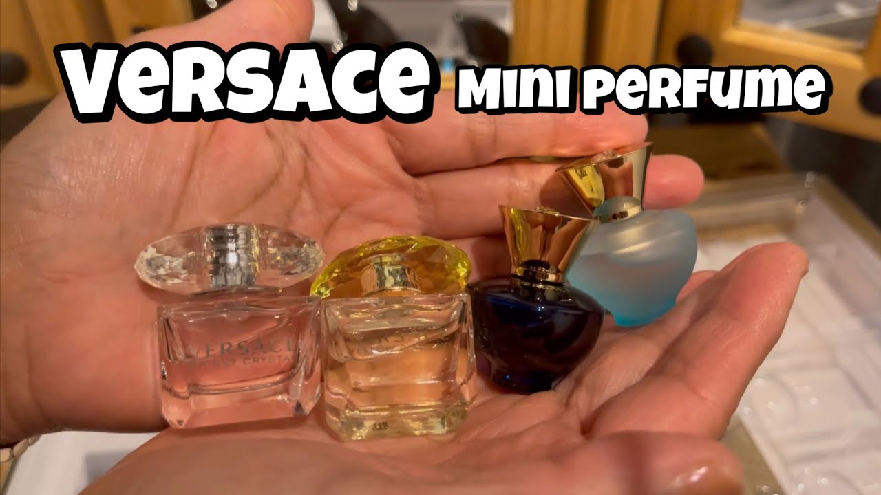 Versace mini perfume unboxing | cute tiny EDP and EDT | mini fragrance collection