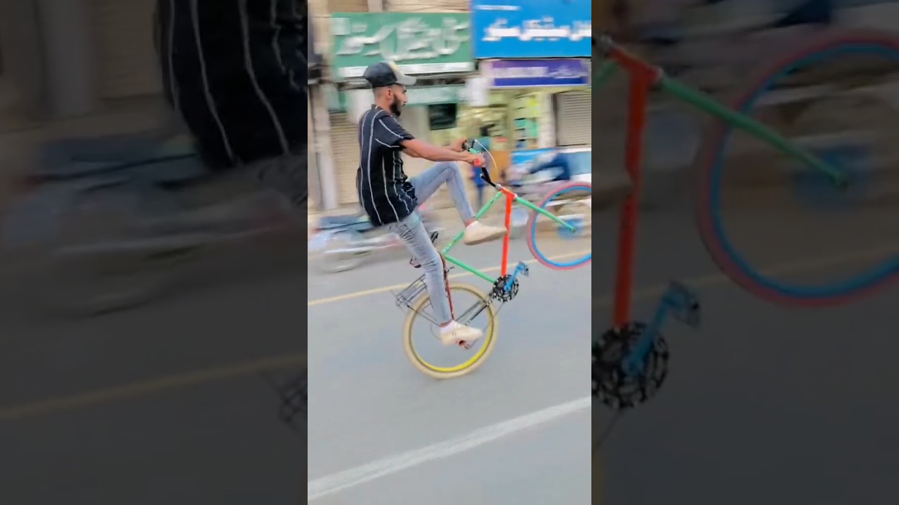 king boy cycle wheeling Sialkot | it's tiger | #shorts #wheeling