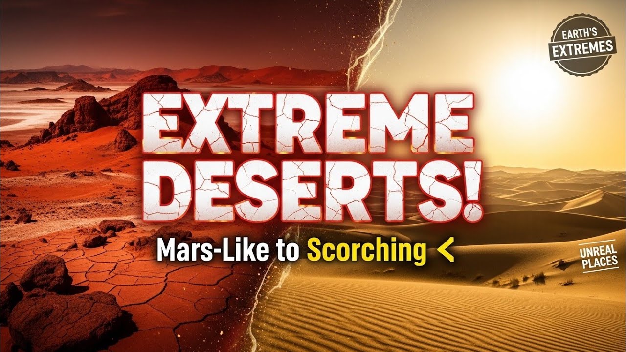 Earth's Most Extreme Deserts: From Mars-Like Wastelands to Scorching Sands!