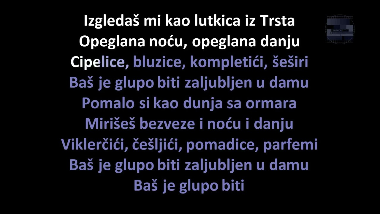 Zdravko Čolić - Pusti, pusti modu (Karaoke)