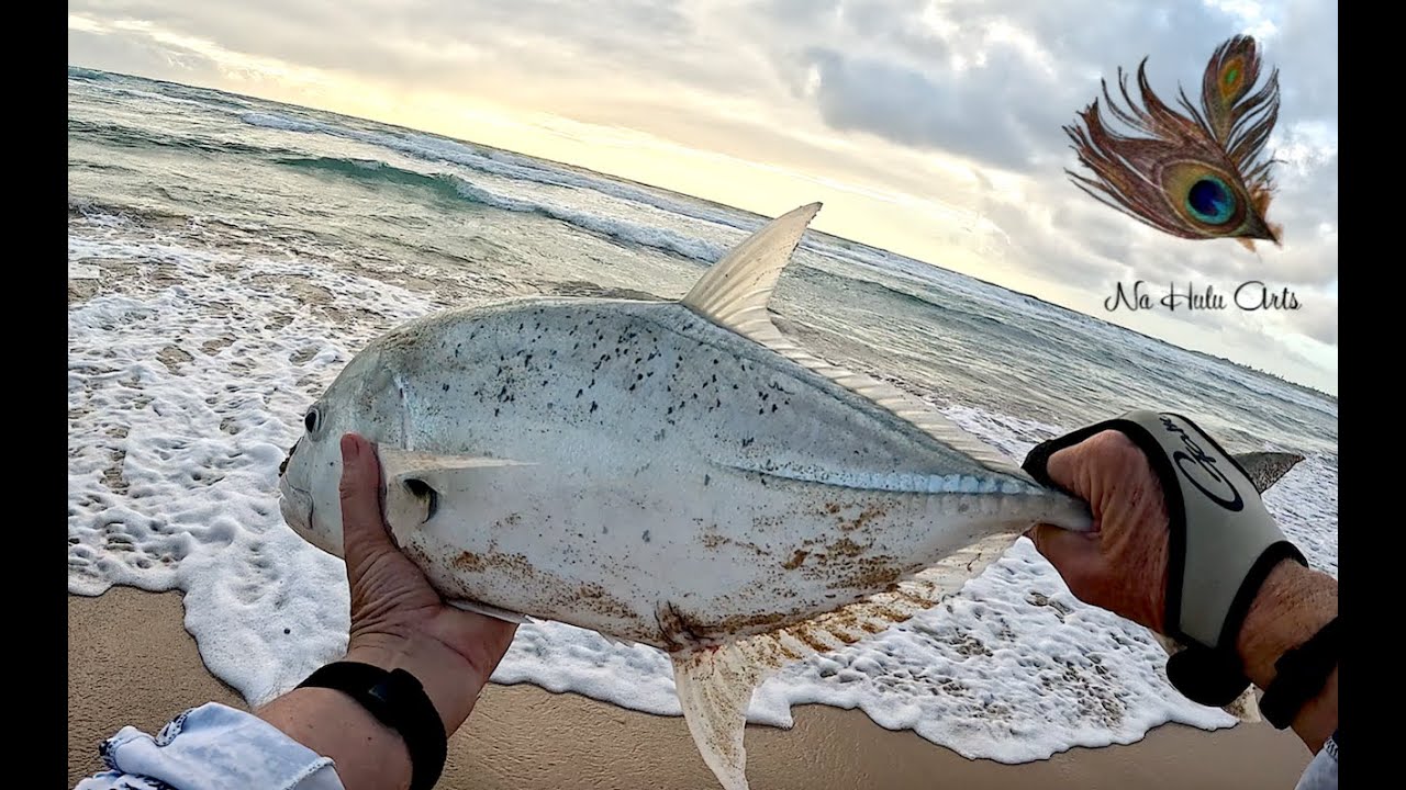 Fat Papio Action! | Whipping With Flies on Kauai | Fishing Hawaii