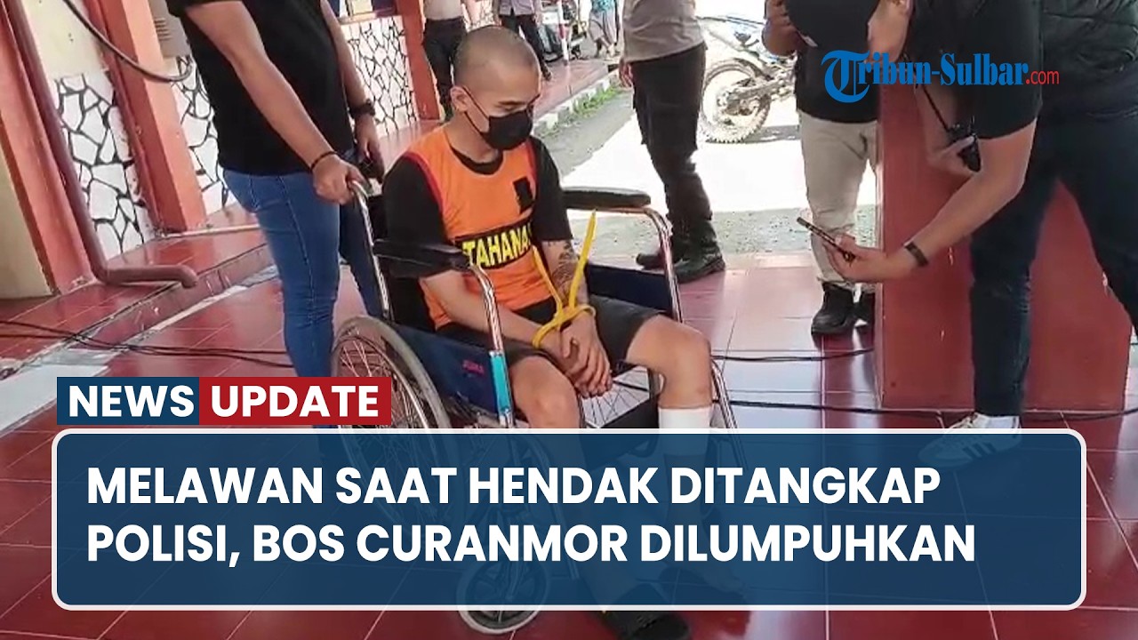 Melawan saat Hendak Ditangkap Polisi, Bos Curanmor di Mamuju Dilumpuhkan, Kaki Ditembak