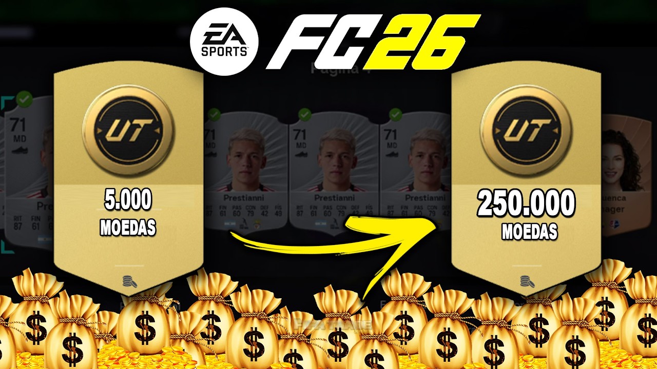 COMO FAZER até 250K em 25 MINUTOS no FC 26 ULTIMATE TEAM com DICA DE TRADE | FIFA TRADE CHANNEL