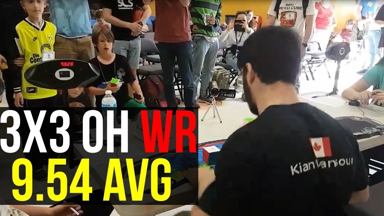 3x3 One-Handed FORMER World Record Average: 9.54 seconds (Roux)