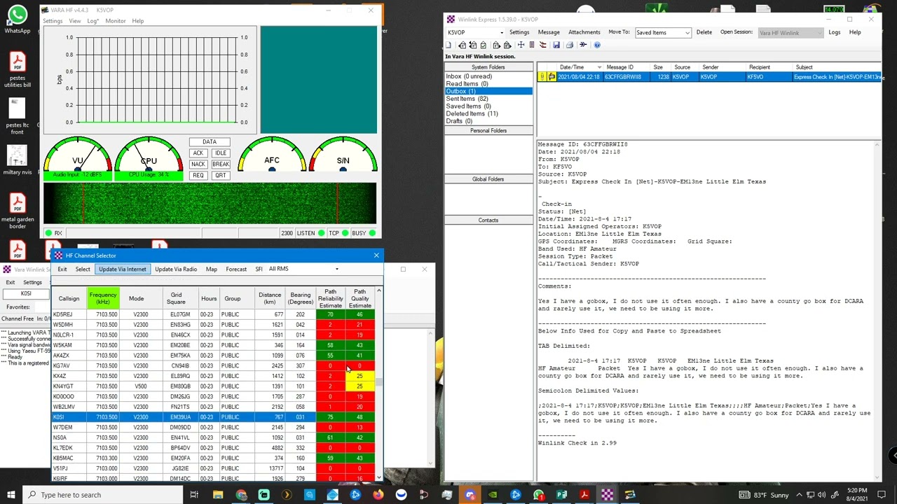 How to send email using VARA HF for Winlink Wednesday