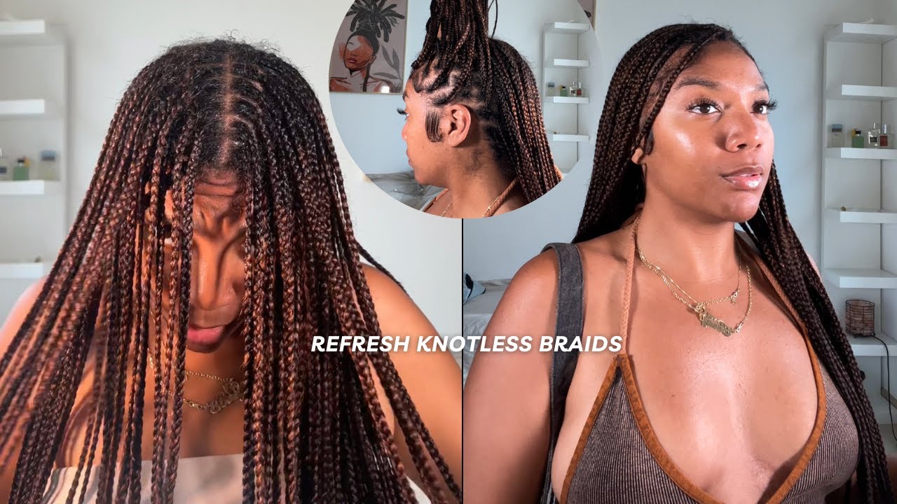 How to wash knotless braids to keep them in longer . Get rid of frizz