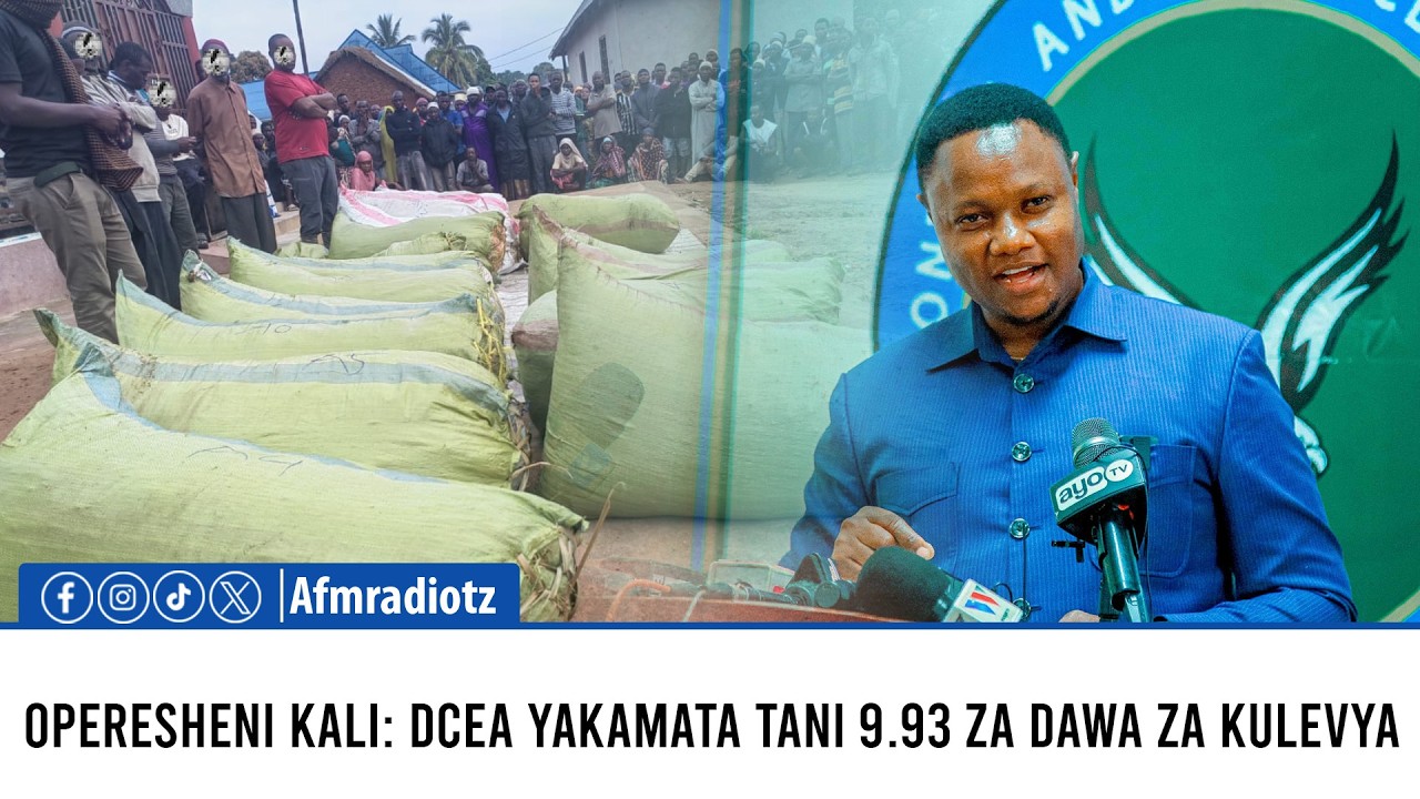 OPERESHENI KALI: DCEA YAKAMATA TANI 9.93 ZA DAWA ZA KULEVYA