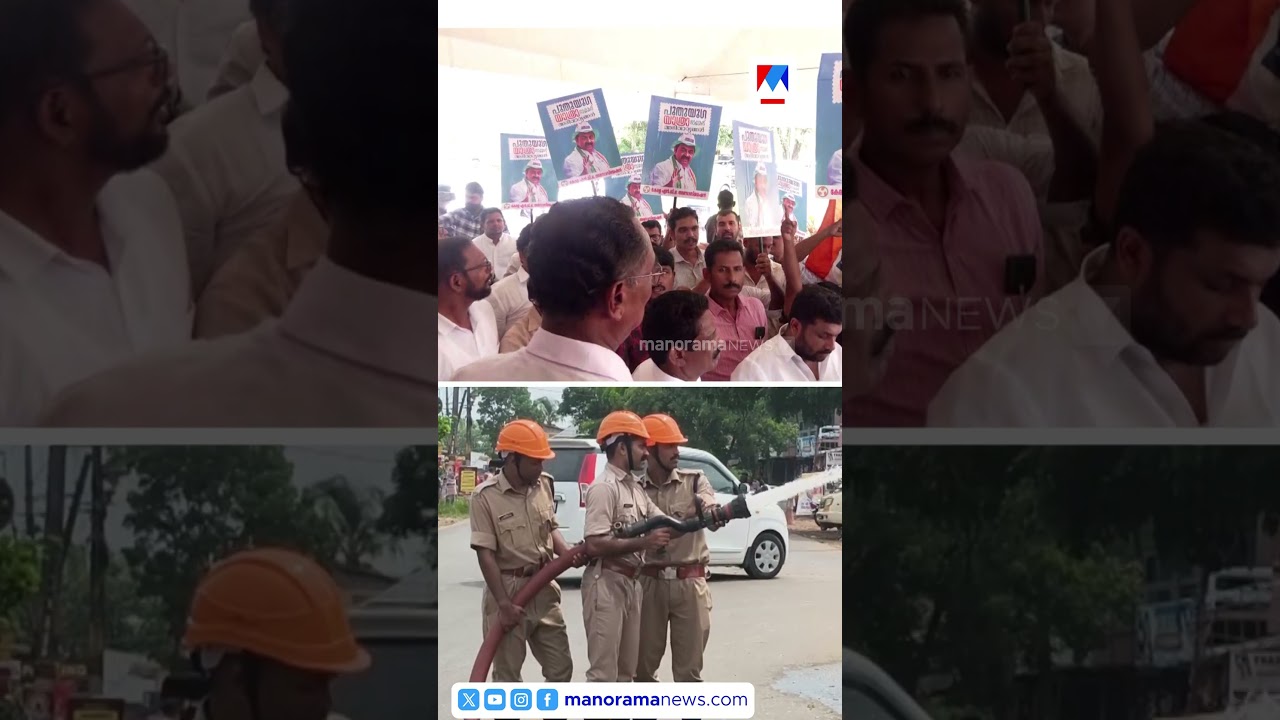 ആഹ്ലാദം 'തീ' ആയി;  ആഹ്ലാദപ്രകടനത്തിൽ പടക്കം പൊട്ടി ആൽമരത്തിന് തീപിടിച്ചു #VDSatheesan #fire