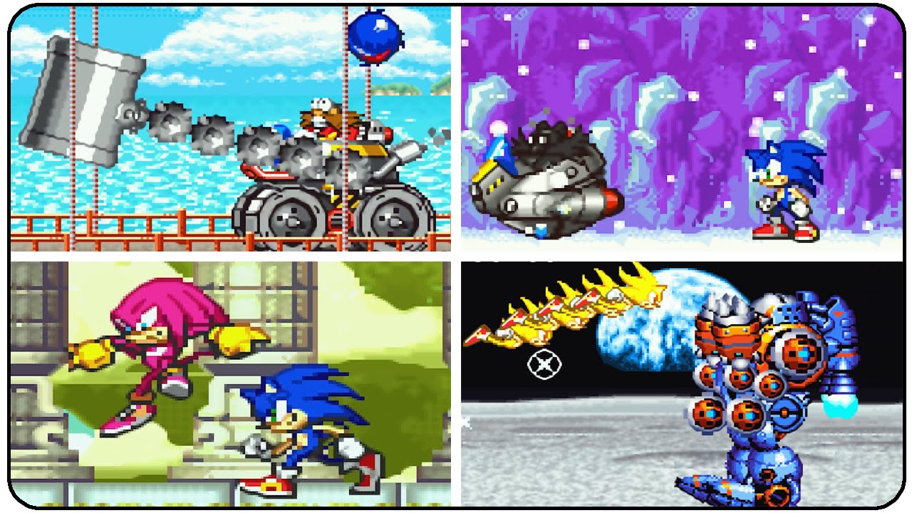 Sonic Advance - All Bosses (No Damage)