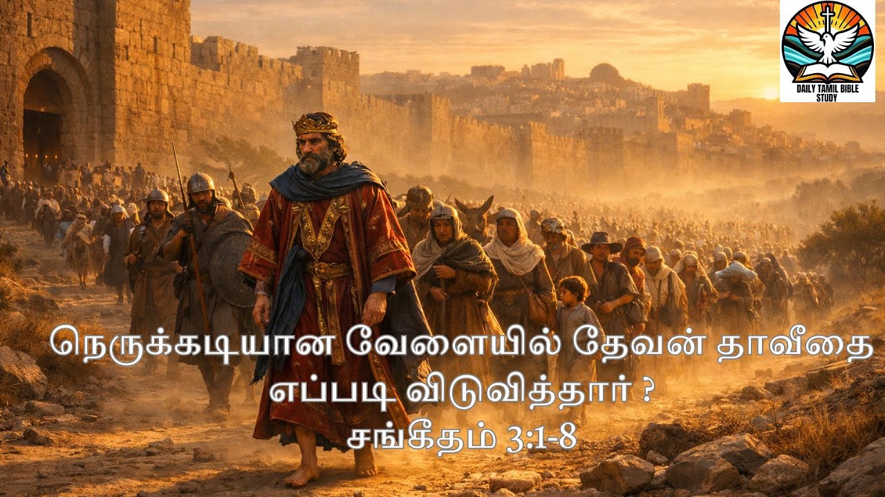 நெருக்கடியான வேளையில் தேவன் தாவீதை எப்படி விடுவித்தார் ? சங்கீதம் 3:1-8