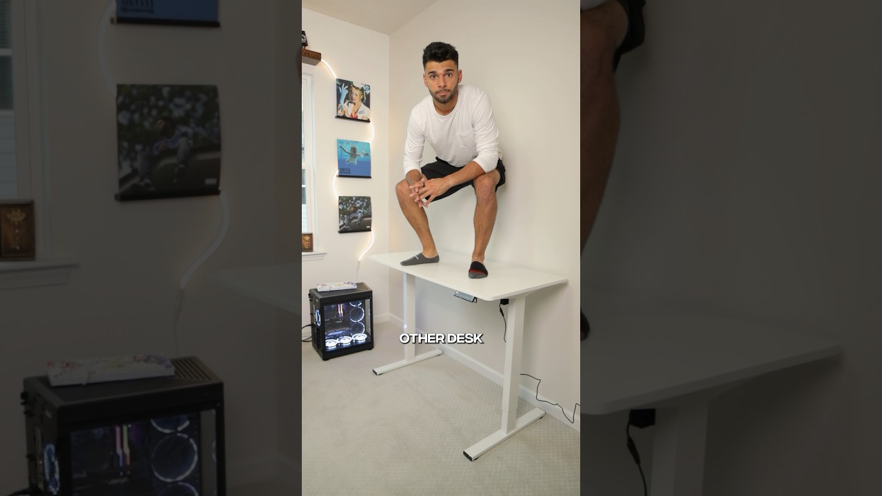 Day 39 |STANDING DESK OR IKEA DESK?!🔥#gamingsetup #desksetup #pcgaming #homeoffice #pcsetup #jayhym