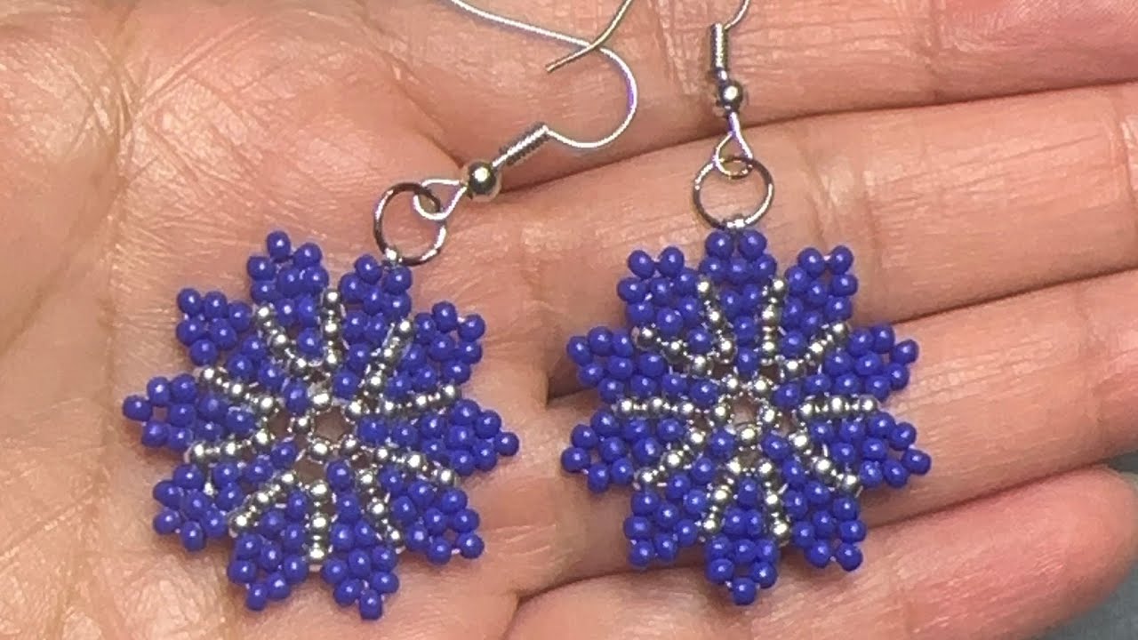 Aretes en azul rey con plateado fácil de hacer #parati #love #blue #pasoapaso #hechoamano #handmade 