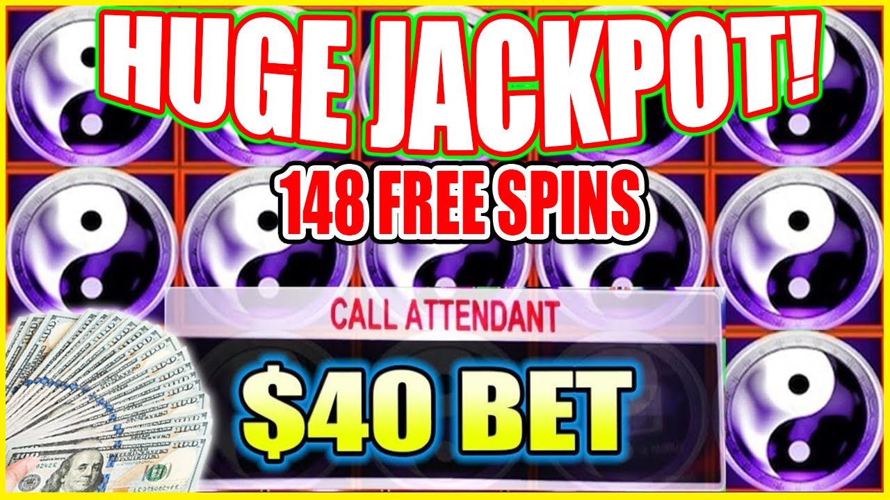 OMG 148 SPINS Pays HUGE JACKPOT $40 BET! High Limit China Shores Slot Machine