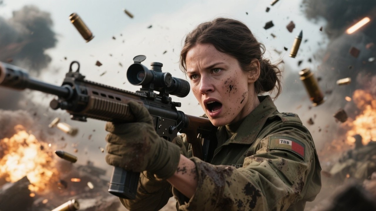 Under Heavy Fire, the General Roared, “Who Armed Her?” — She Calmly Chambered the M24.
